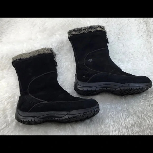 COLUMBIA TERAVAL BLACK WATERPROOF BOOTS 9.5 - Picture 2 of 9